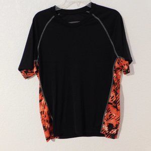 Adidas Men's Large  Black Crew Neck Short Sleeve Activewear Shirt